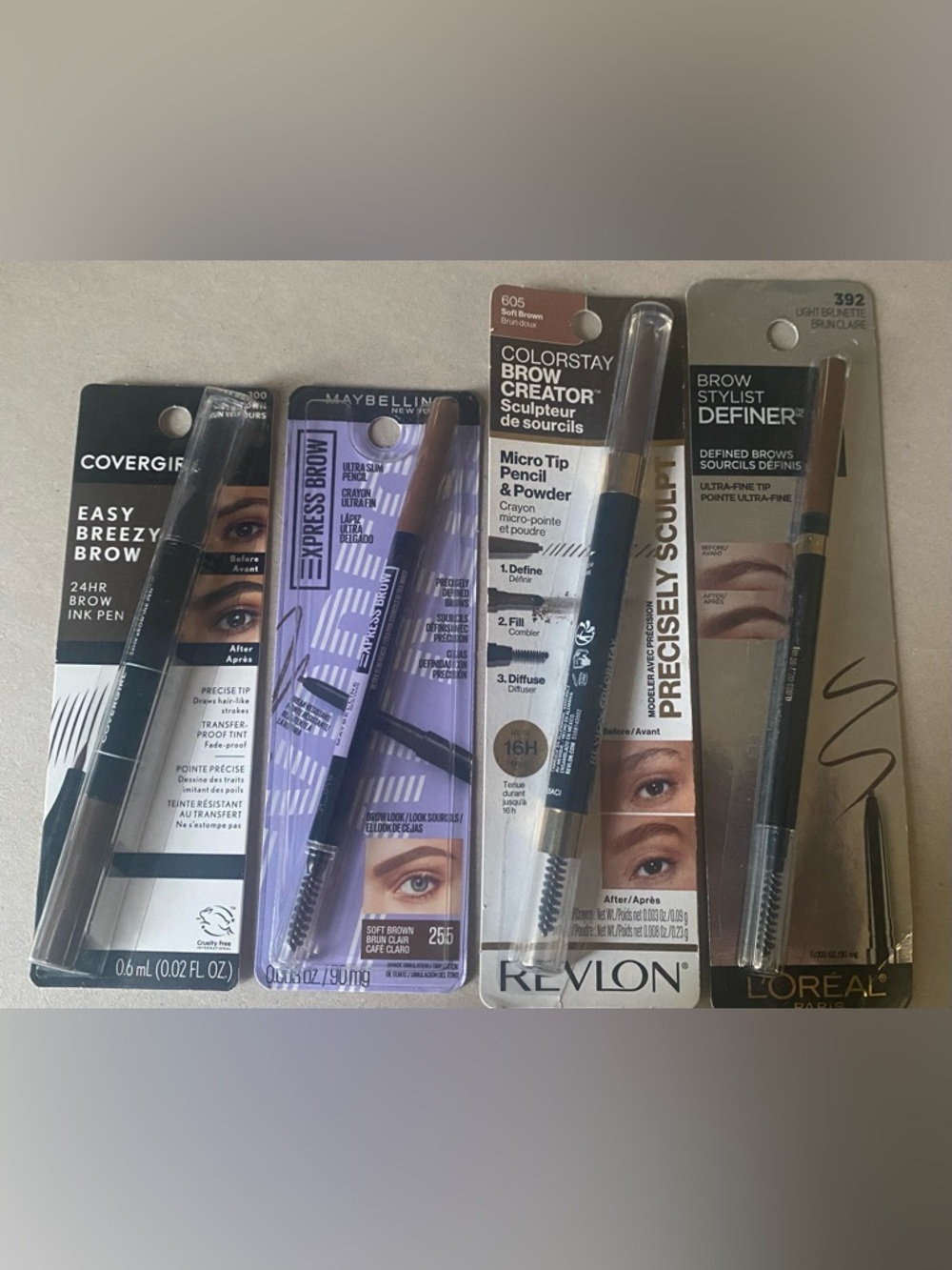NEW EYEBROW MAKEUP COVERGIRL, MAYBELLINE, REVLON, LOREAL